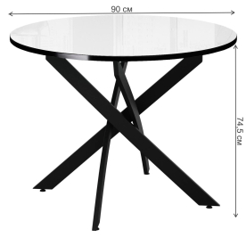 Стеклянный стол DikLine Rs90