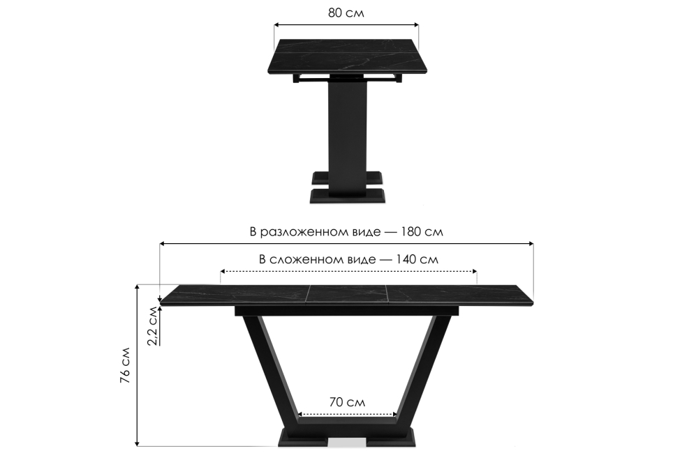 Стол Иматра 140 белый / дуб вотан