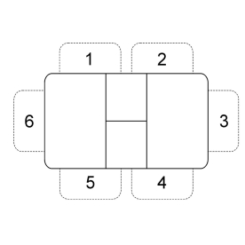 Стеклянный стол 900 M