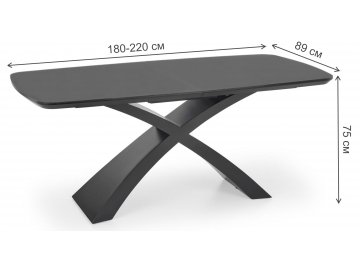 Стеклянный стол Silvestro 180-220/89/75