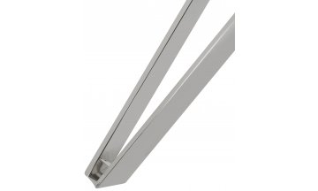 Стеклянный стол Матью 90 хром