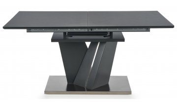 Стеклянный стол Salvador 160-200/90/77 темно-серый