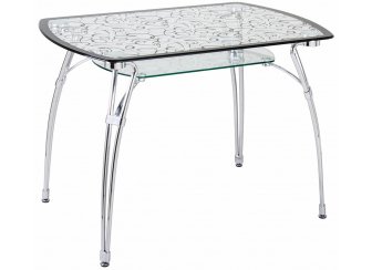 Стол стеклянный А7С-2 рисунок венге