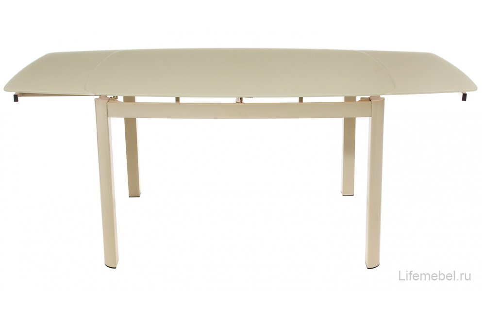 Стол стеклянный DT6236B раскладной beige (s220)