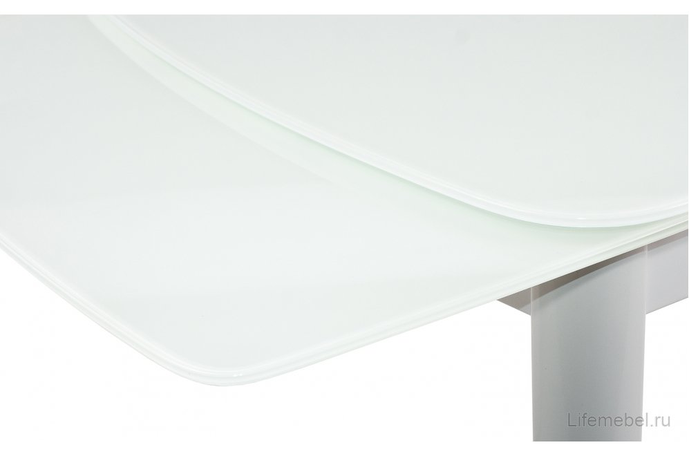 Стол стеклянный DT6236B раскладной super white