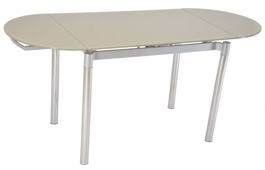 Стол стеклянный TL-1128B раскладной beige (mg028)