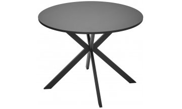 Стеклянный стол Вега D100 черный