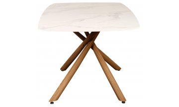 Керамический стол Монтерро 160 белый мрамор