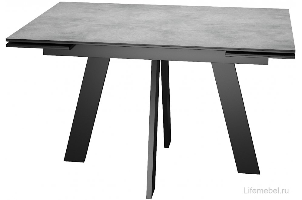 Стол Wings северный камень / черный