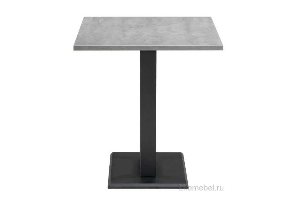 Стол на тумбе Мичиган Лофт 110х70 25 мм бетон / черный матовый