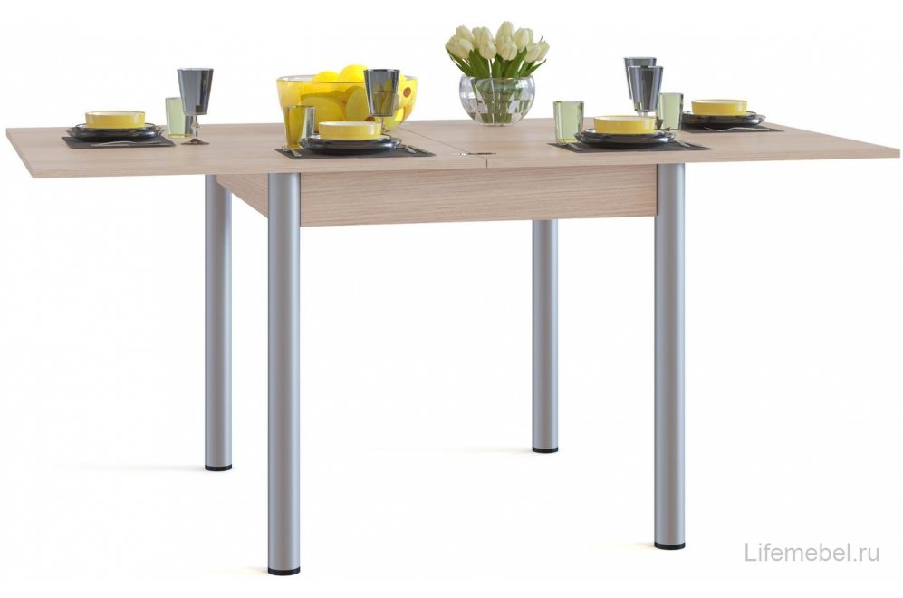 Стол обеденный СО-2м беленый дуб 5