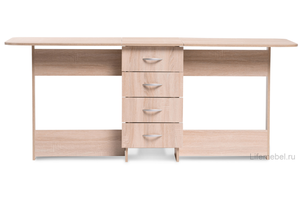 Стол-книжка Глория 606 М с ящиками дуб сонома