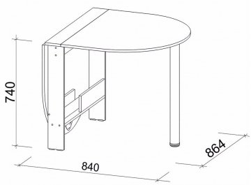 Стол-книжка СтК12