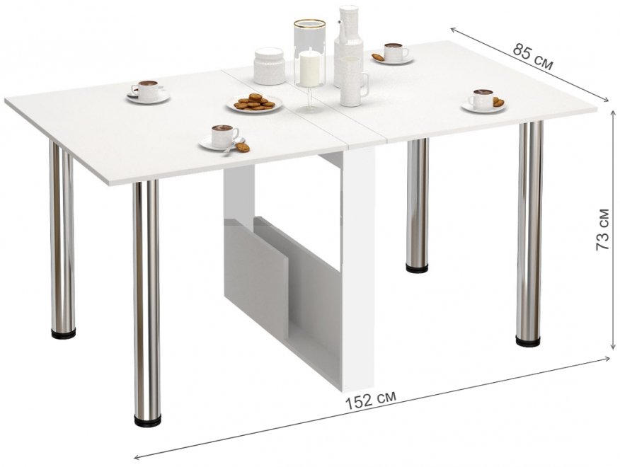 Стол-книжка ТО-1 белый