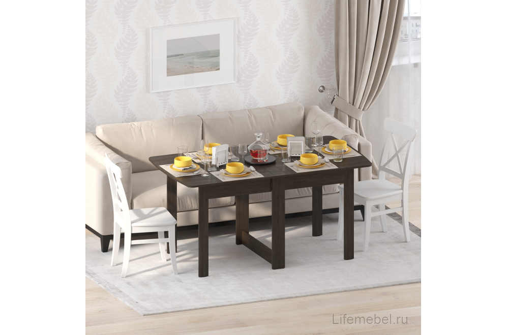 Стол обеденный раздвижной СтК4 венге