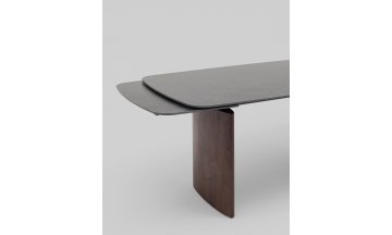 Керамический стол Астарта раскладной 180(260)x90 темная