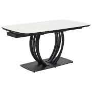 marbles kl-99 белый мрамор матовый / черный каркас