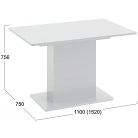 Стол на тумбе Diamond Тип 1