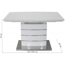 Стол на тумбе DT-9123 D-093 120 см