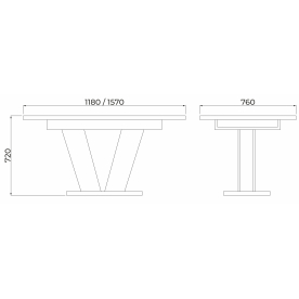 Стол на тумбе Kai