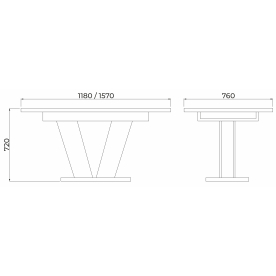 Стол на тумбе Kai