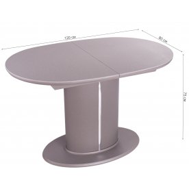 Стол на тумбе Румба О-1 КМ 07 СМ 06-1 СМ