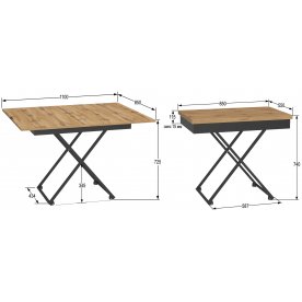 Стол-трансформер Калифорния Андрэ Loft