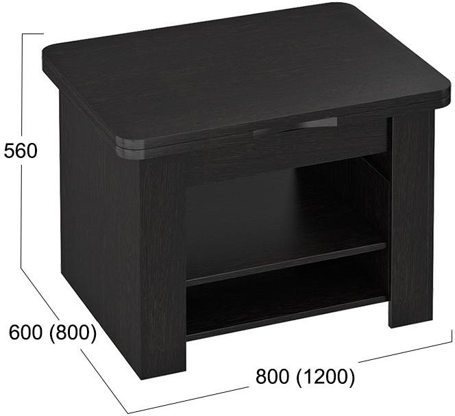 Журнальный стол тип 5 венге цаво