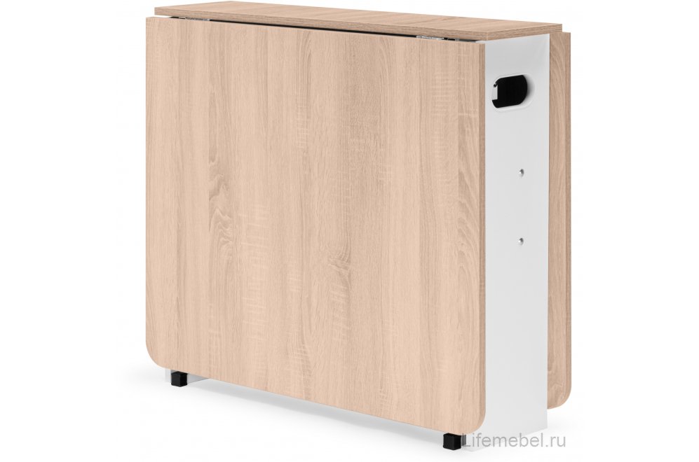 Стол-книжка Стим белый / дуб сонома