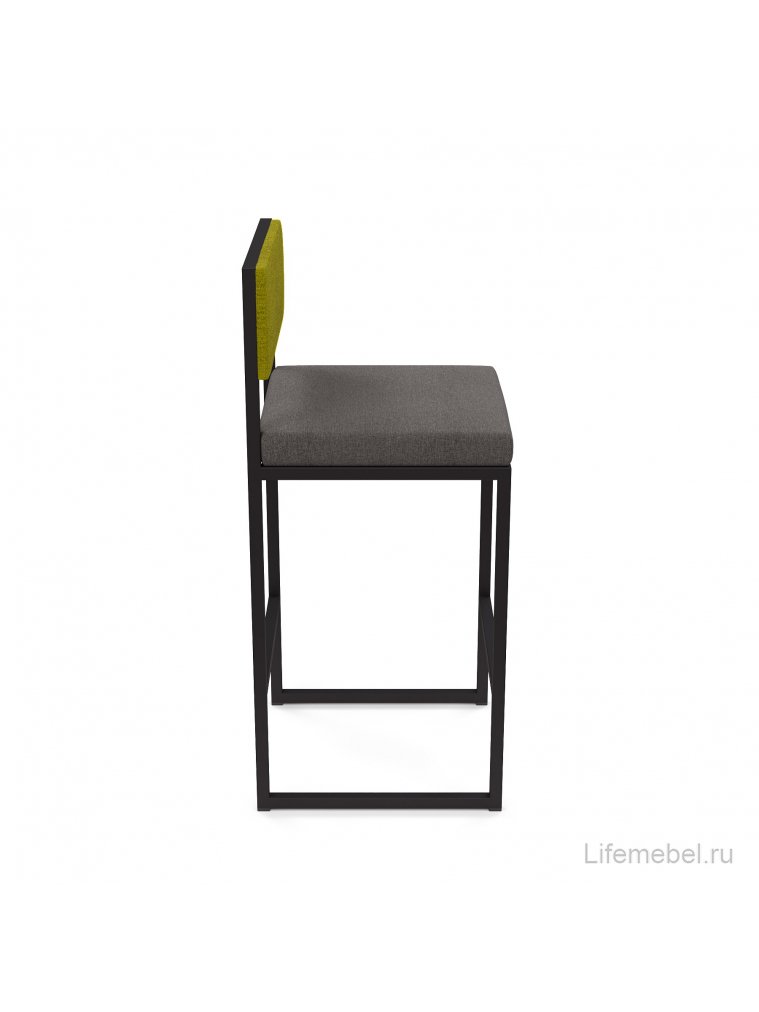 Барный стул Барнс-65 (400*400*650/900) grey lunar/NEW kiwi/черный