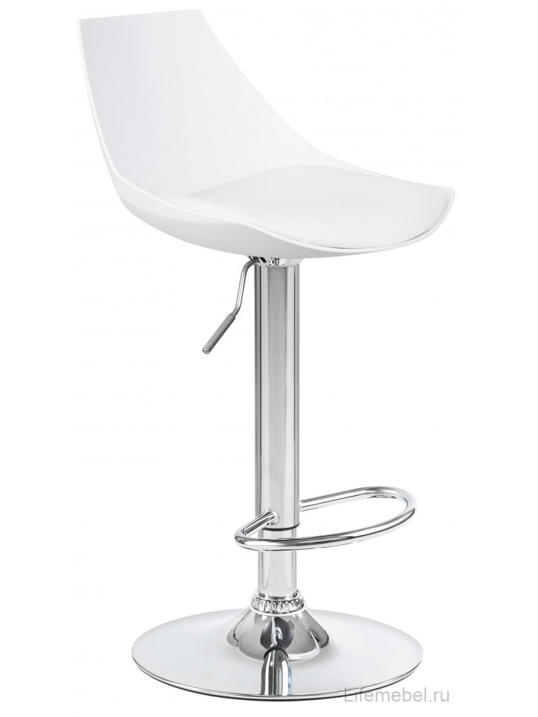 Барный стул Rocky белый / хром