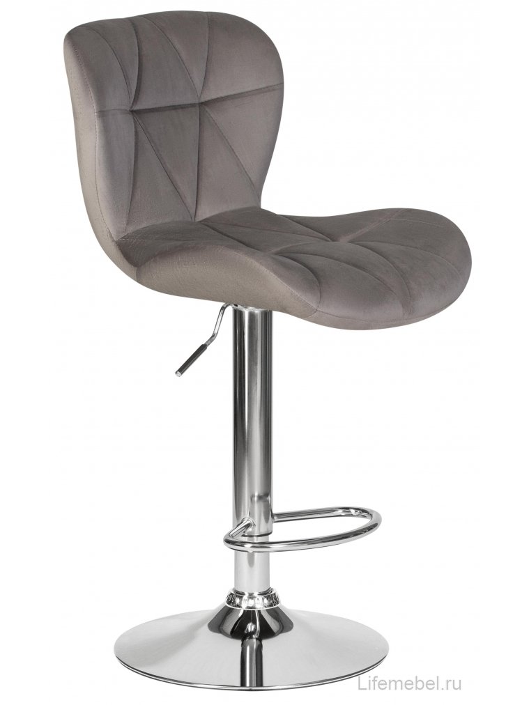 Барный стул Barny серый MJ9-75 / хромированная сталь