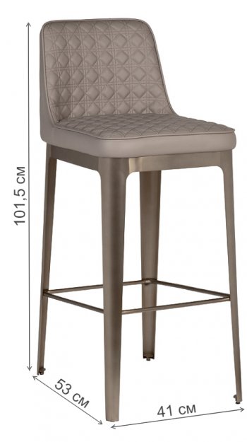Барный стул 58DB-19303 светло-серый