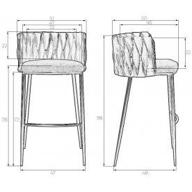 Барный стул Amelia