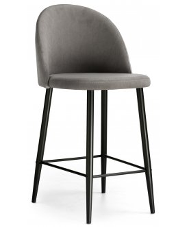 Барный стул Амизуре темно-синий / черный матовый