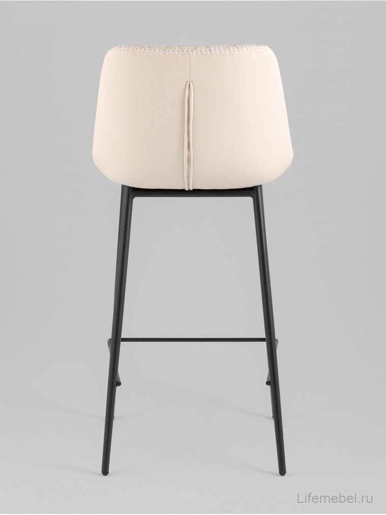 Барный стул Аркен, экокожа, светло-серый