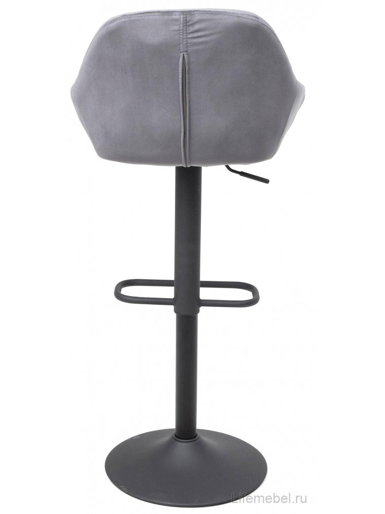 Барный стул Lisbon велюр темно-серый