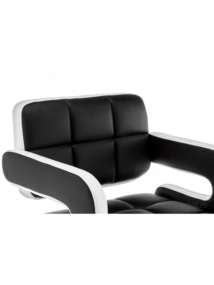 Барный стул Bent черный / белый