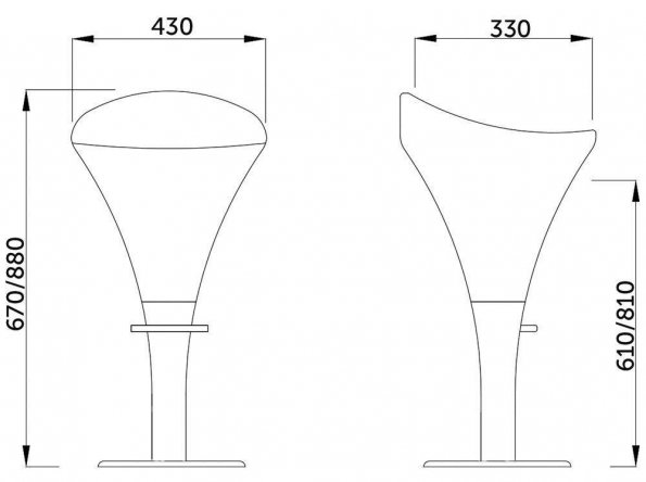 Барный стул Bomba белый
