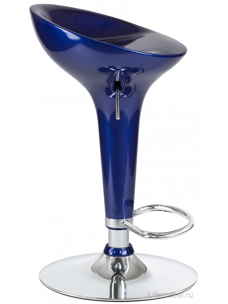 Барный стул 1004-LM Bomba синий металлик / хром