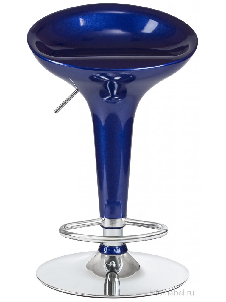 Барный стул 1004-LM Bomba синий металлик / хром