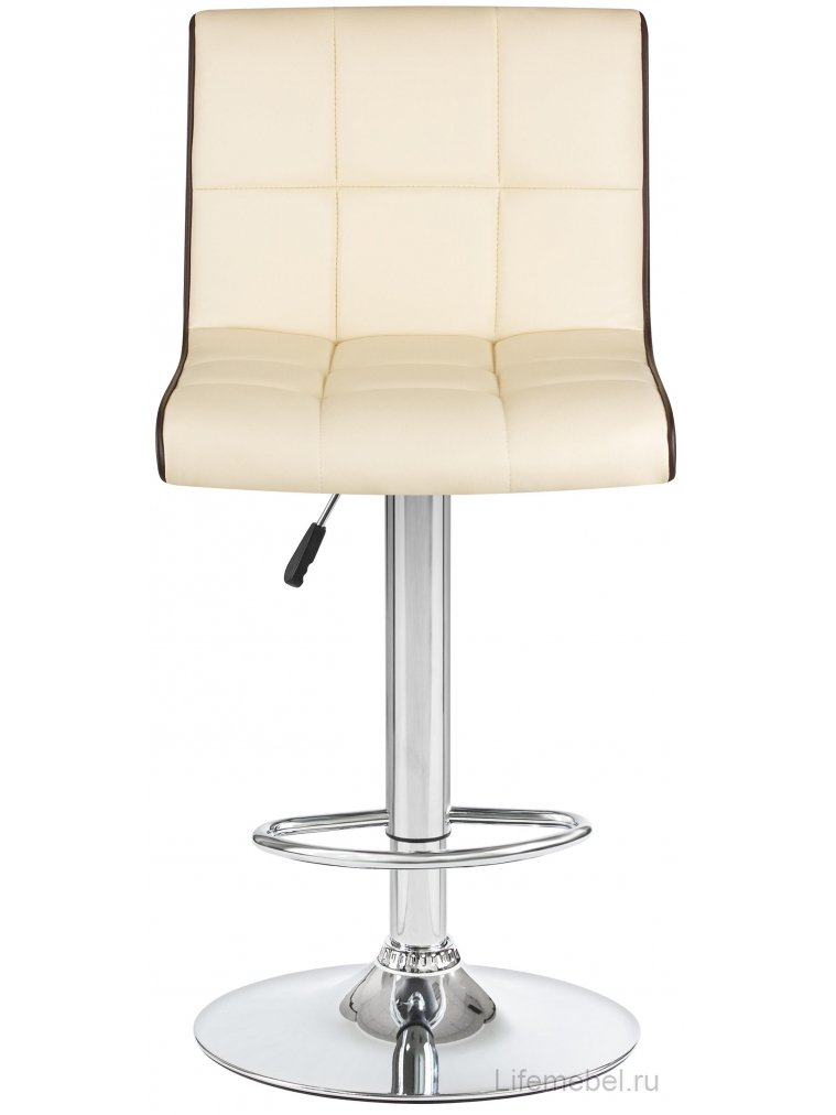 Барный стул 5006-LM Candy кремово-коричневый / хром