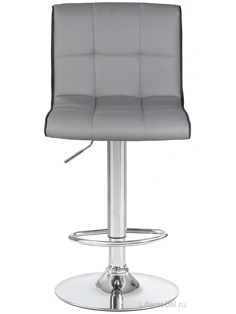 Барный стул 5006-LM Candy светло-серый-черный / хром