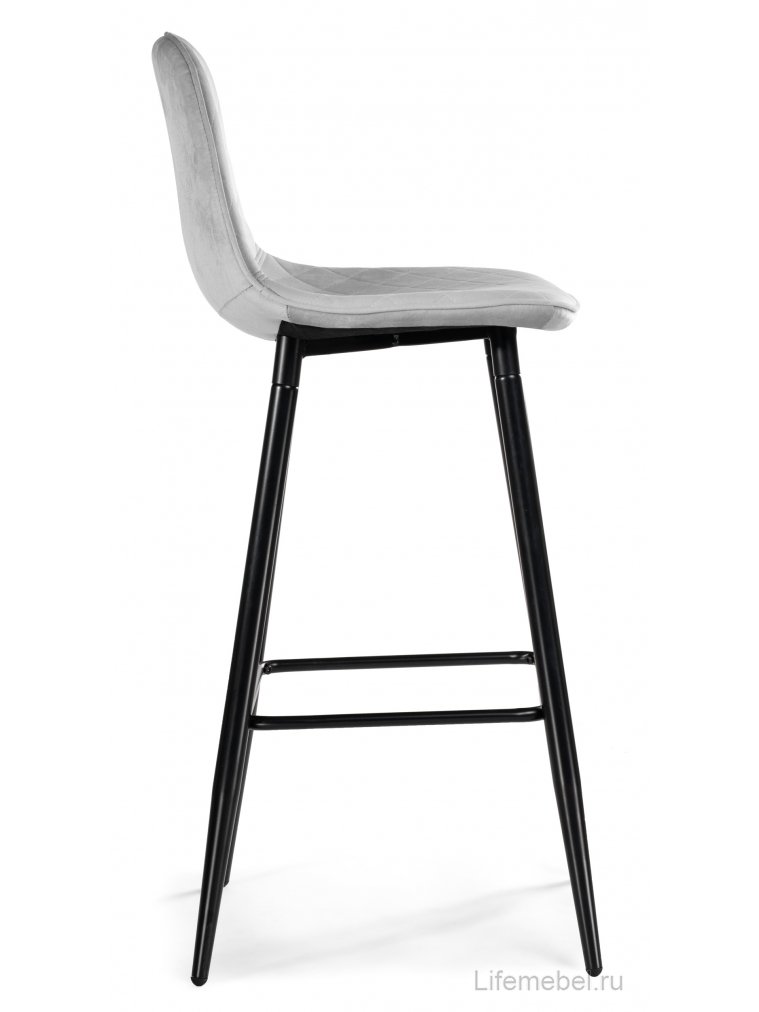 Барный стул Capri light gray / black