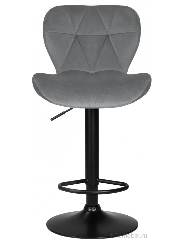Барный стул Barny Black серый велюр MJ9-75
