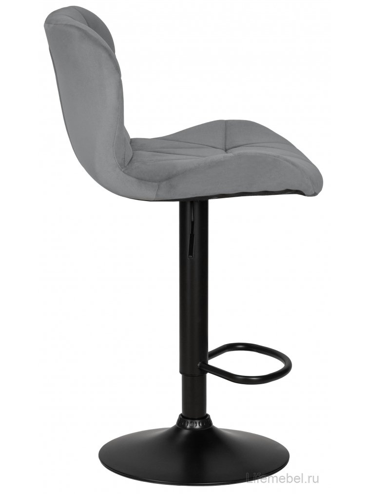 Барный стул Barny Black серый велюр MJ9-75