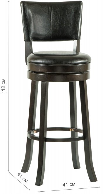 Барный стул John Bar капучино чёрный