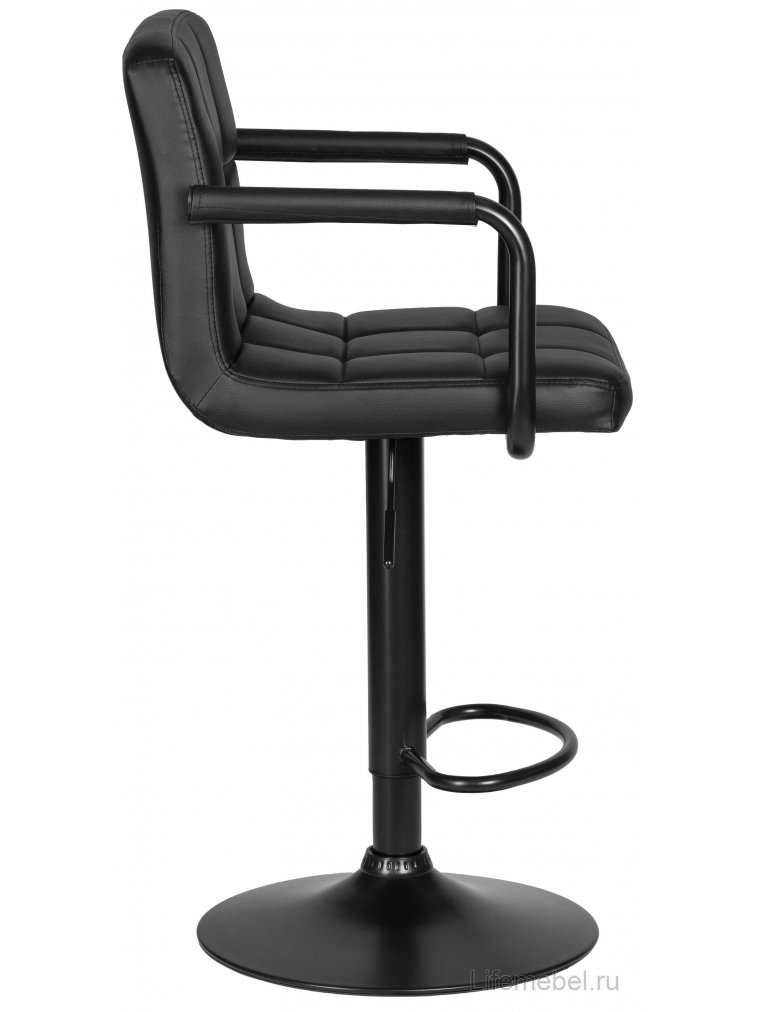 Барный стул Dobrin Kruger arm black черный