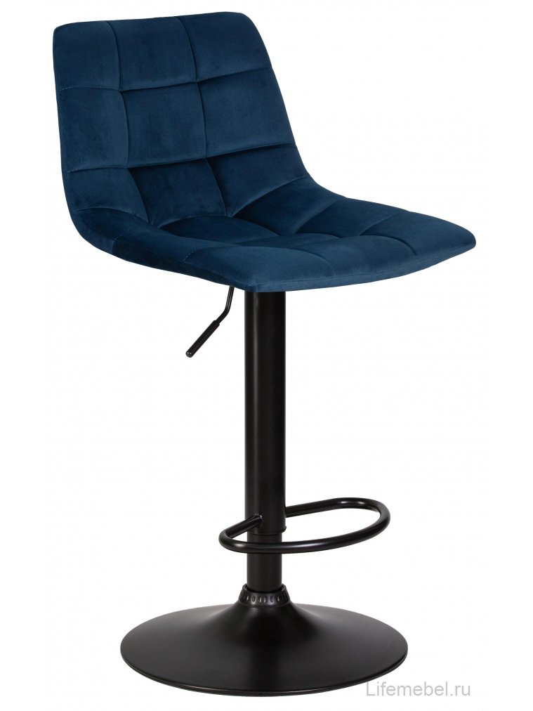 Барный стул Tailor Black синий велюр MJ9-117
