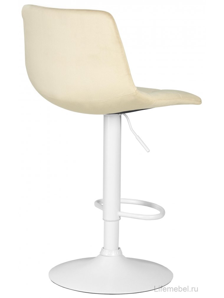 Барный стул Dobrin Tailor велюр бежевый MJ9-10 / white